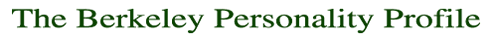The Berkeley Personality Profile