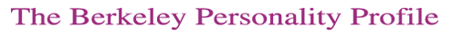 The Berkeley Personality Profile