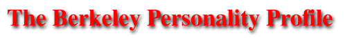 The Berkeley Personality Profile